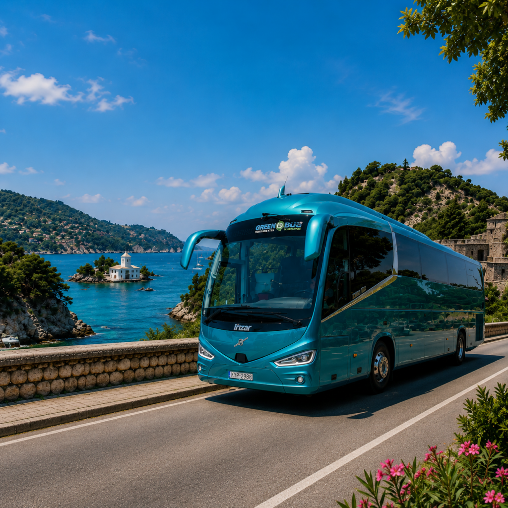 Λεωφορείο Green Buses στην Κέρκυρα